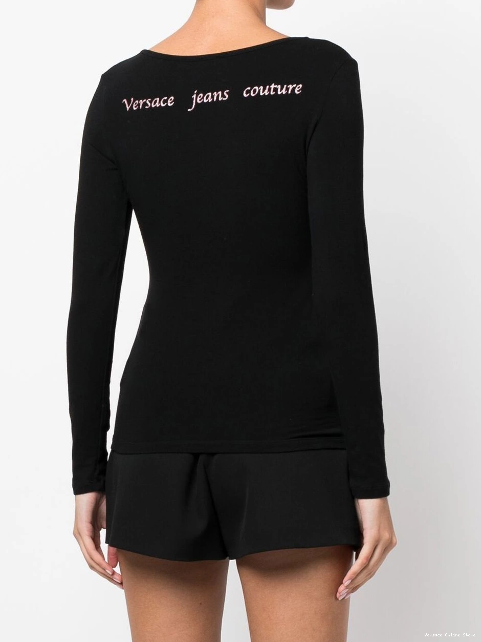Cheap logo-print Versace Women T-shirt 2000s 0413